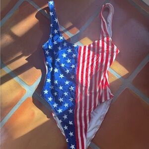 American Apparel Swimsuit One Piece - American flag!